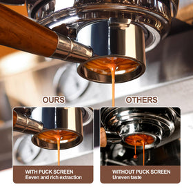 Stochastic Box bottomless extraction view helps diagnose grind and tamping