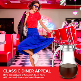 Stock Your Home durable 14 oz glass bottle with chrome lid for everyday use