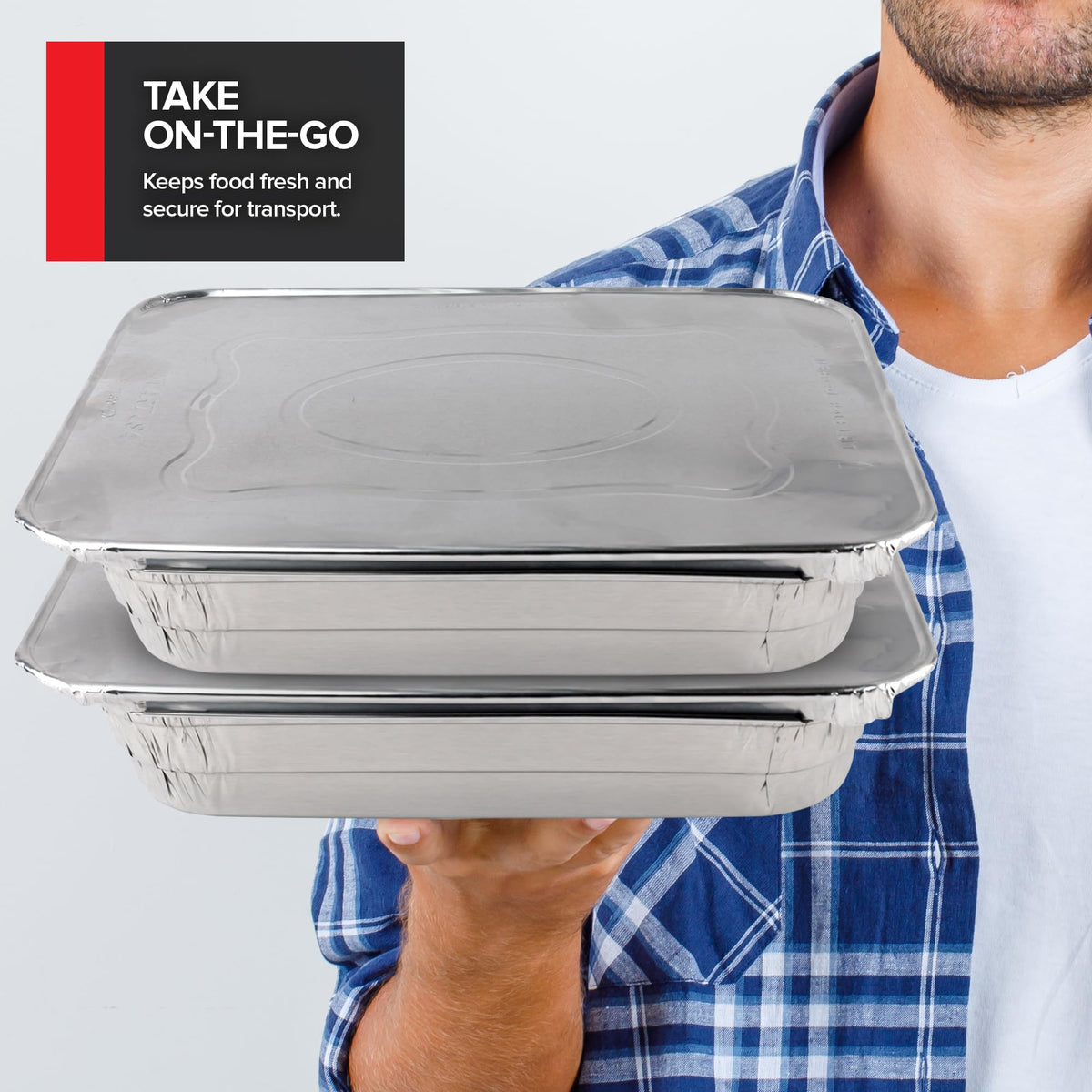 Stock Your Home 30-count pan set with lids for value packaging
