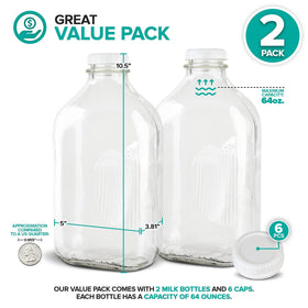 Stock Your Home milk jug cap closeup – leak-resistant seal for pantry use.
