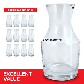 Stock Your Home small carafe with a flared design, perfect for brunch presentations.