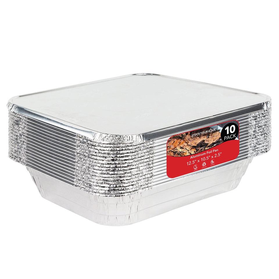Stock Your Home 9x13 trays with lids ready for catering and serving.