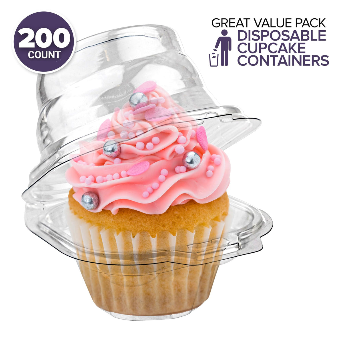 Stock Your Home airtight-dome-lid keeps frosting secure during transport