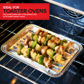 Stock Your Home aluminum pan showcases lightweight, durable design.