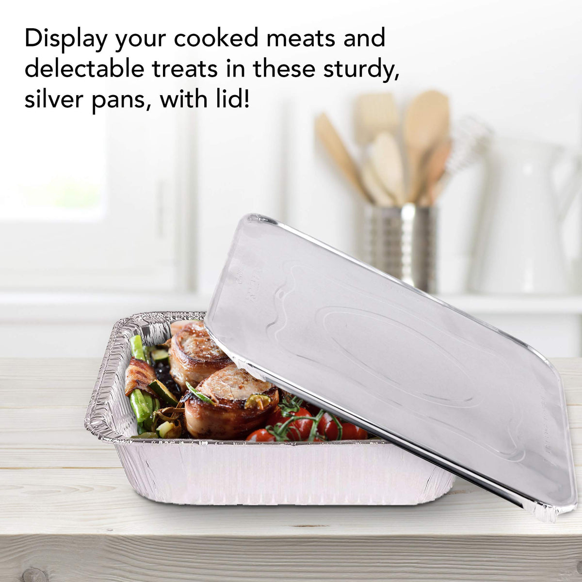 Stock Your Home catering-ready pans ideal for delivery packaging.