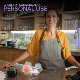 Stock Your Home top area for labels or logos enhances personalization