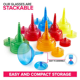 Stock Your Home colorful cocktail cups for parties add playful ambiance