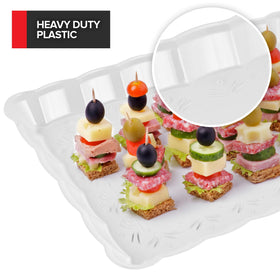 Stock Your Home BPA-free plastic tray keeps foods safe without affecting flavor.