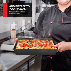 Stock Your Home Detroit-style pizza pan easy release and cleanup after baking