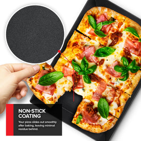 Stock Your Home Detroit-style pizza pan durable aluminum construction for long-lasting kitchen tool