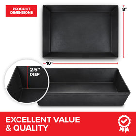Stock Your Home Detroit-style pizza pan nonstick coating close-up for easy release