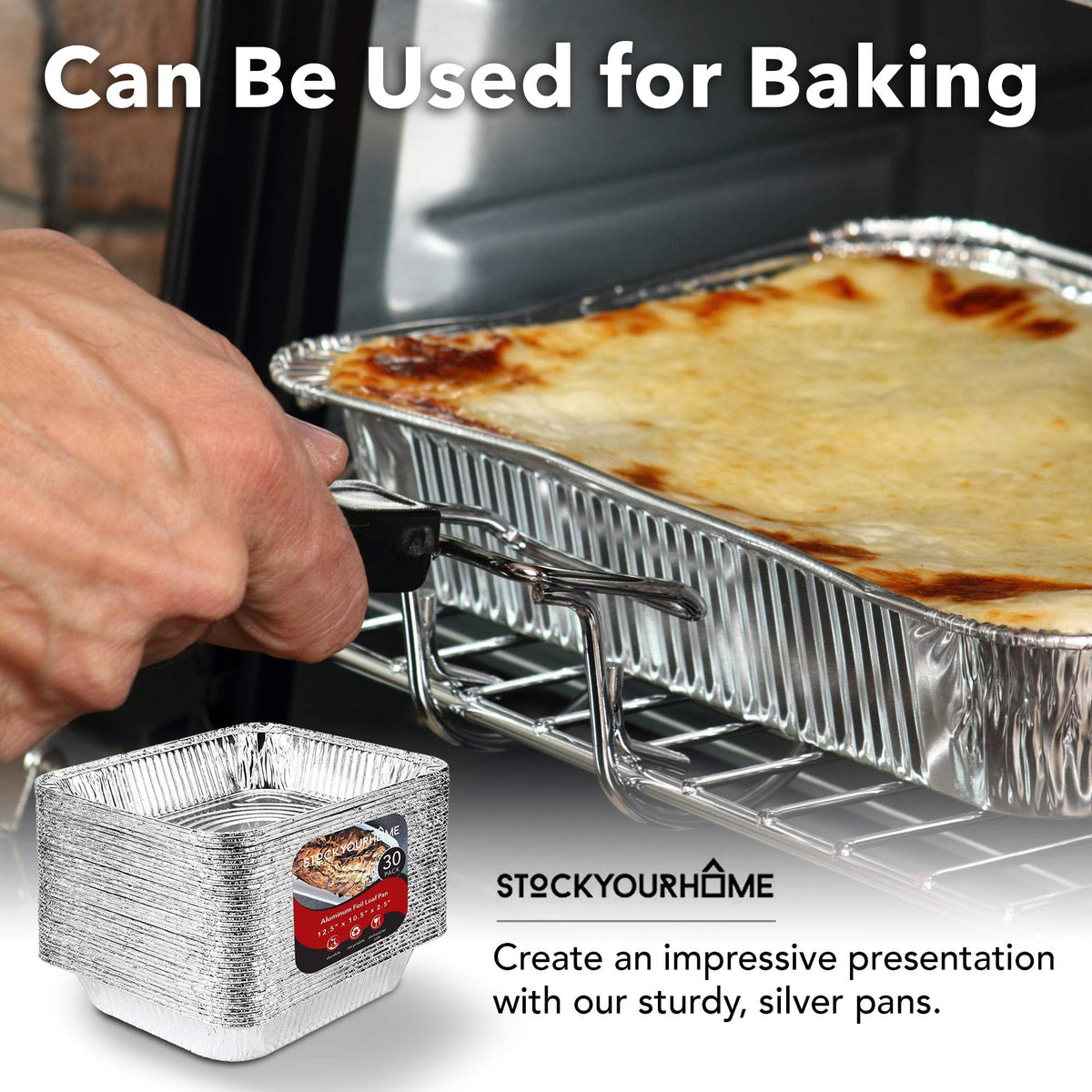 Stock Your Home dishwasher-safe foil pan simplifies post-meal cleanup and storage
