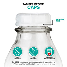 Stock Your Home dishwasher-safe glass bottle simplifies cleaning without heat warping.