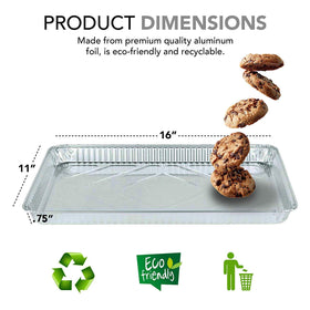 Stock Your Home disposable foil trays 16x11 for catering and take-out