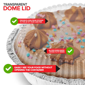 Stock Your Home disposable pie pans with lids for quick cleanup at events