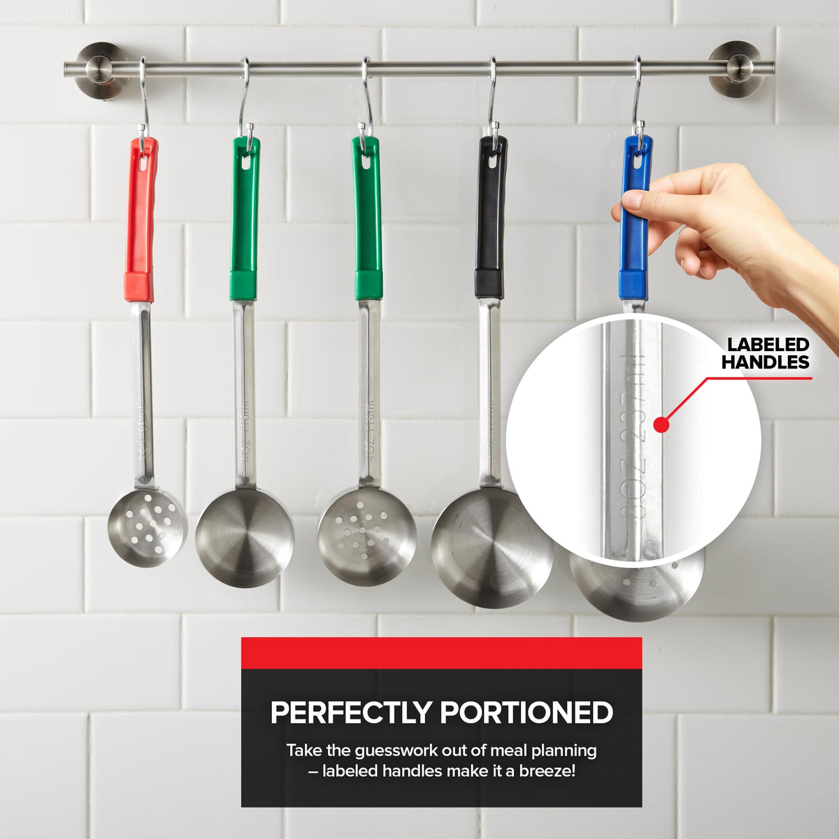 Stock Your Home engraved 2-4-6-8 oz measurements aid portion accuracy.