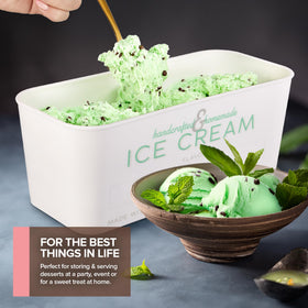 Flavor label stickers help mark exact flavors on Stock Your Home containers.