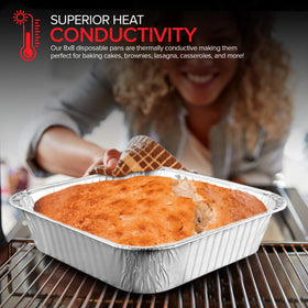 Stock Your Home 8x8 foil pans for takeout and catering