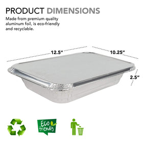 Stock Your Home foil pans pack 25 for easy prep and takeout.