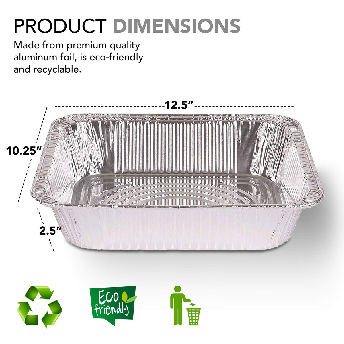 Stock Your Home foil trays ready for oven use and even heating