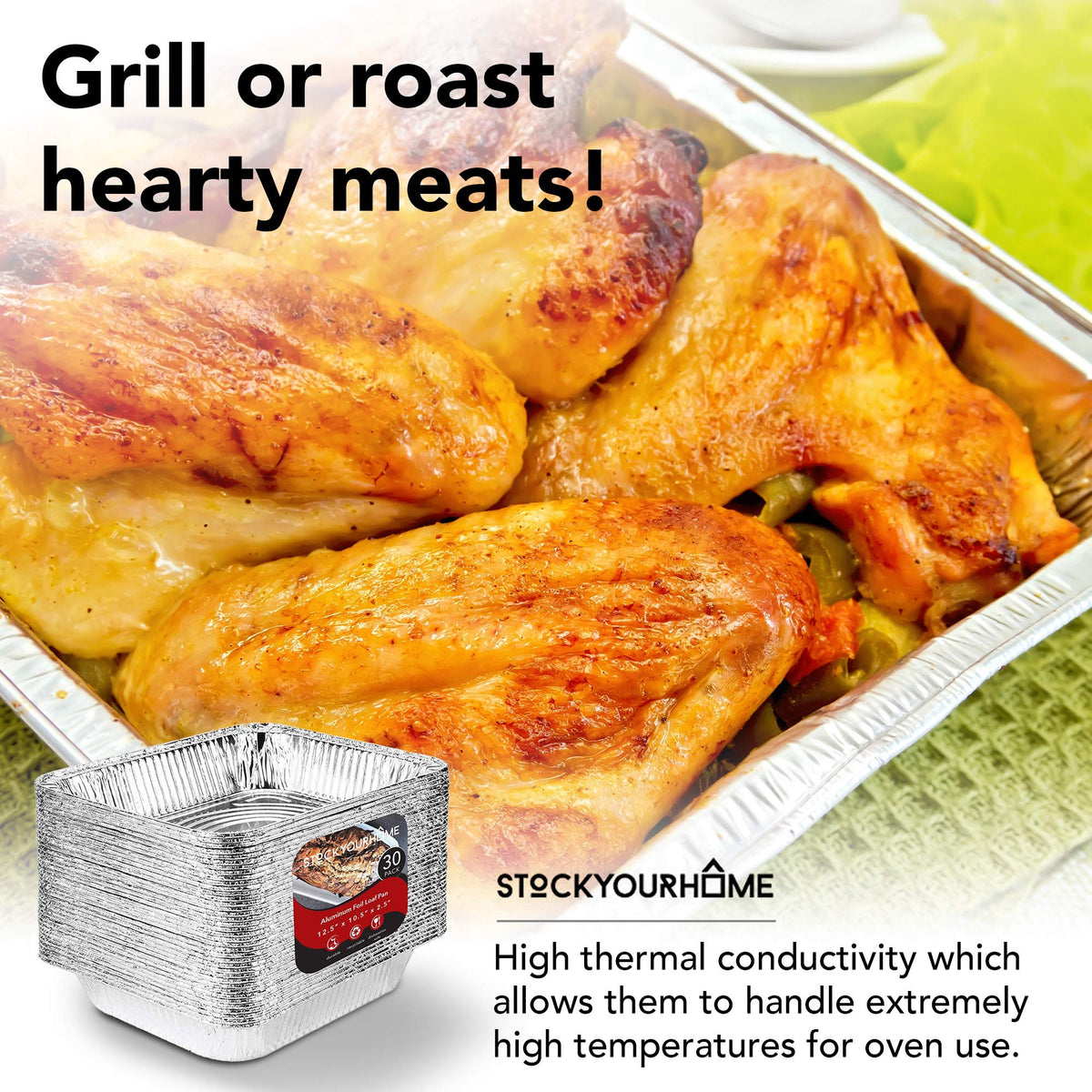 Stock Your Home food prep and storage pan helps prep, transport, and serve meals efficiently