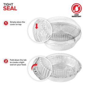 Stock Your Home freezer and oven safe aluminum pans for durable baking and leftovers