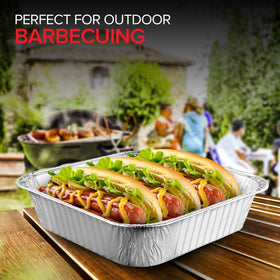 Stock Your Home freezer-safe foil pans for meal prep