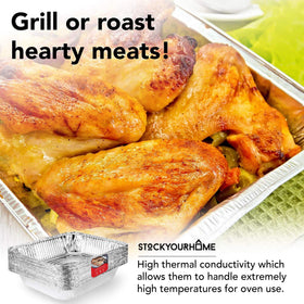 Stock Your Home pans are freezer-safe for batch cooking and freezing