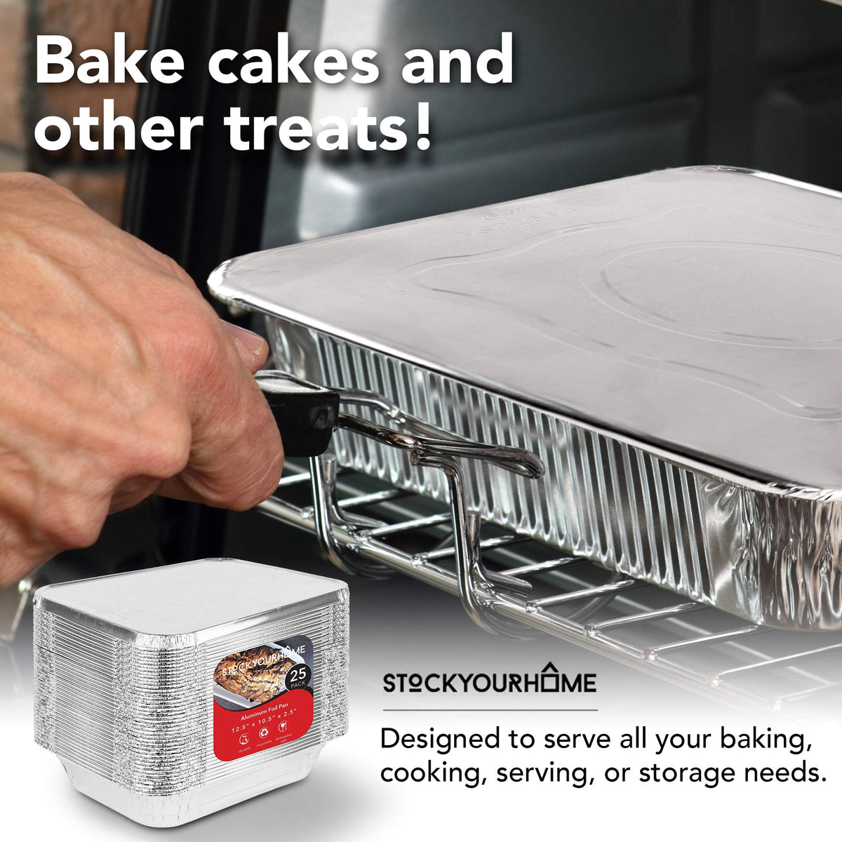 Stock Your Home freezer-safe pans safe for fridge storage.