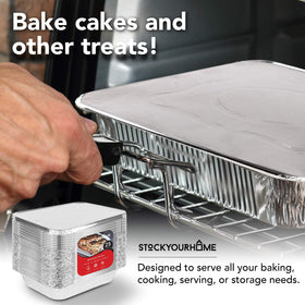 Stock Your Home freezer-safe pans safe for fridge storage.