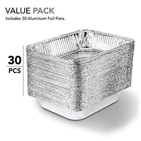 Stock Your Home half-size steam table deep tray keeps portions organized while heating