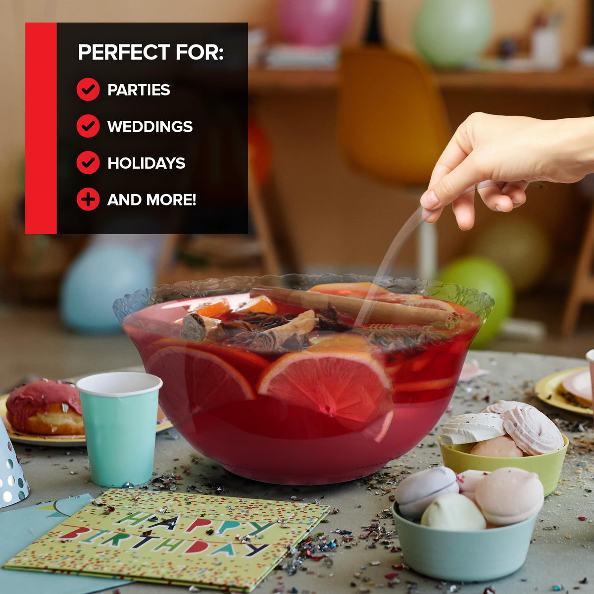 Stock Your Home Halloween party punch bowl for festive treats