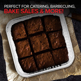 Stock Your Home versatile 8in square pans for baking, portioning, and serving.