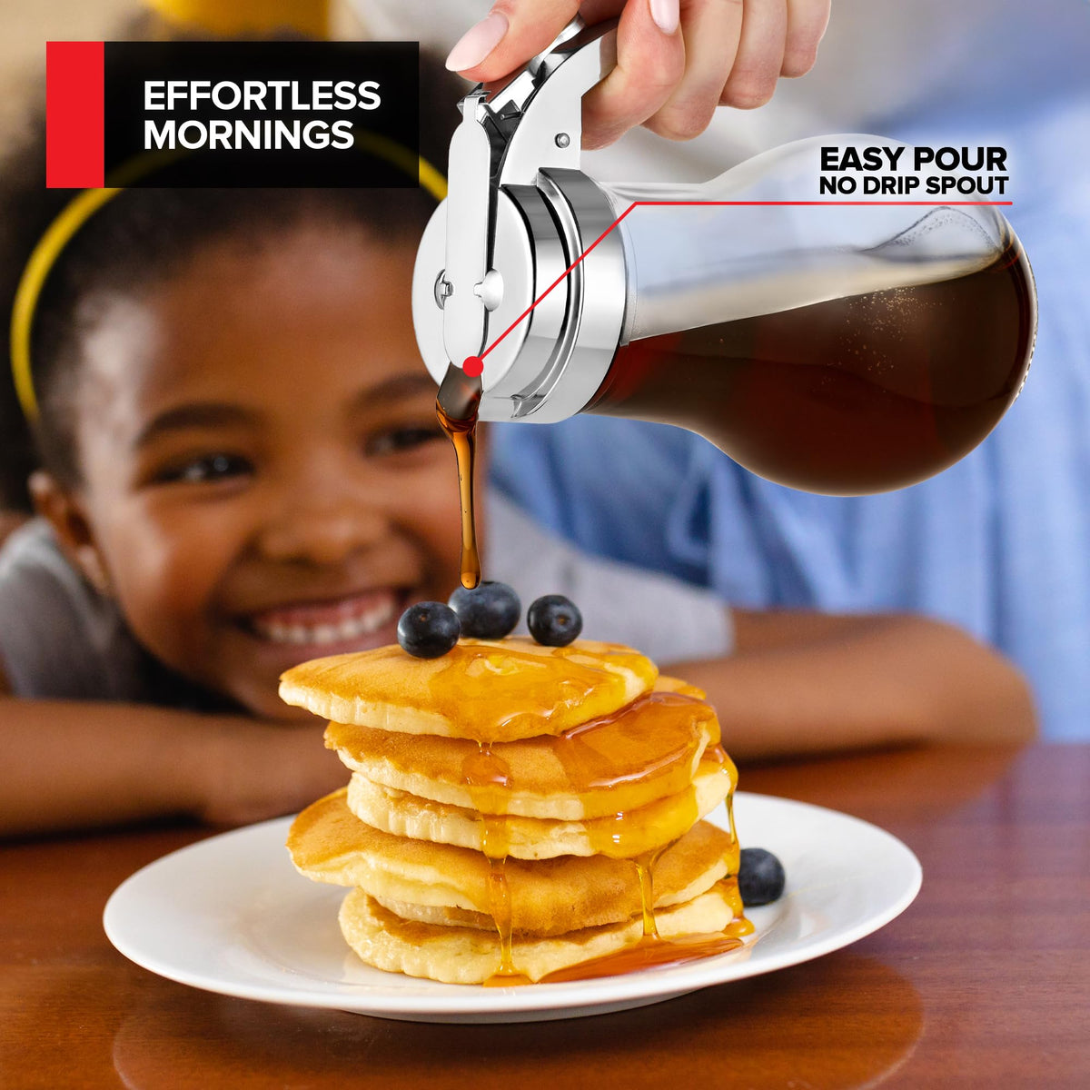 Stock Your Home glass honey dispenser suitable for honey and toppings
