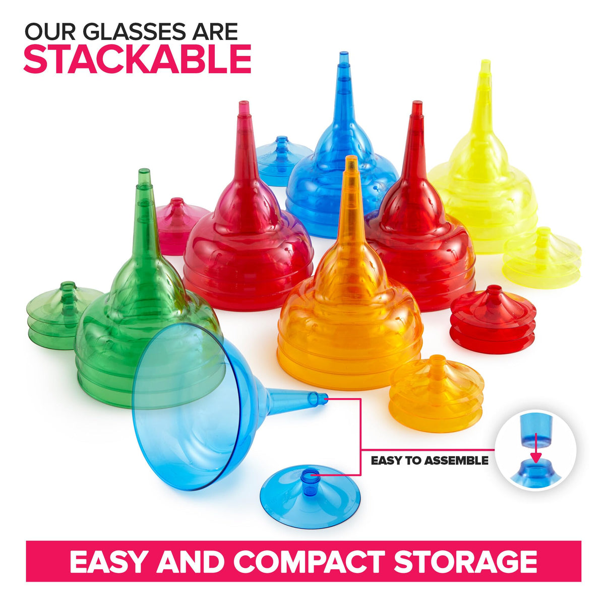 Stock Your Home margarita glasses yellow pack sunny cups for gatherings.