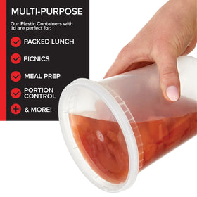Stock Your Home microwave-safe soup container for quick reheating