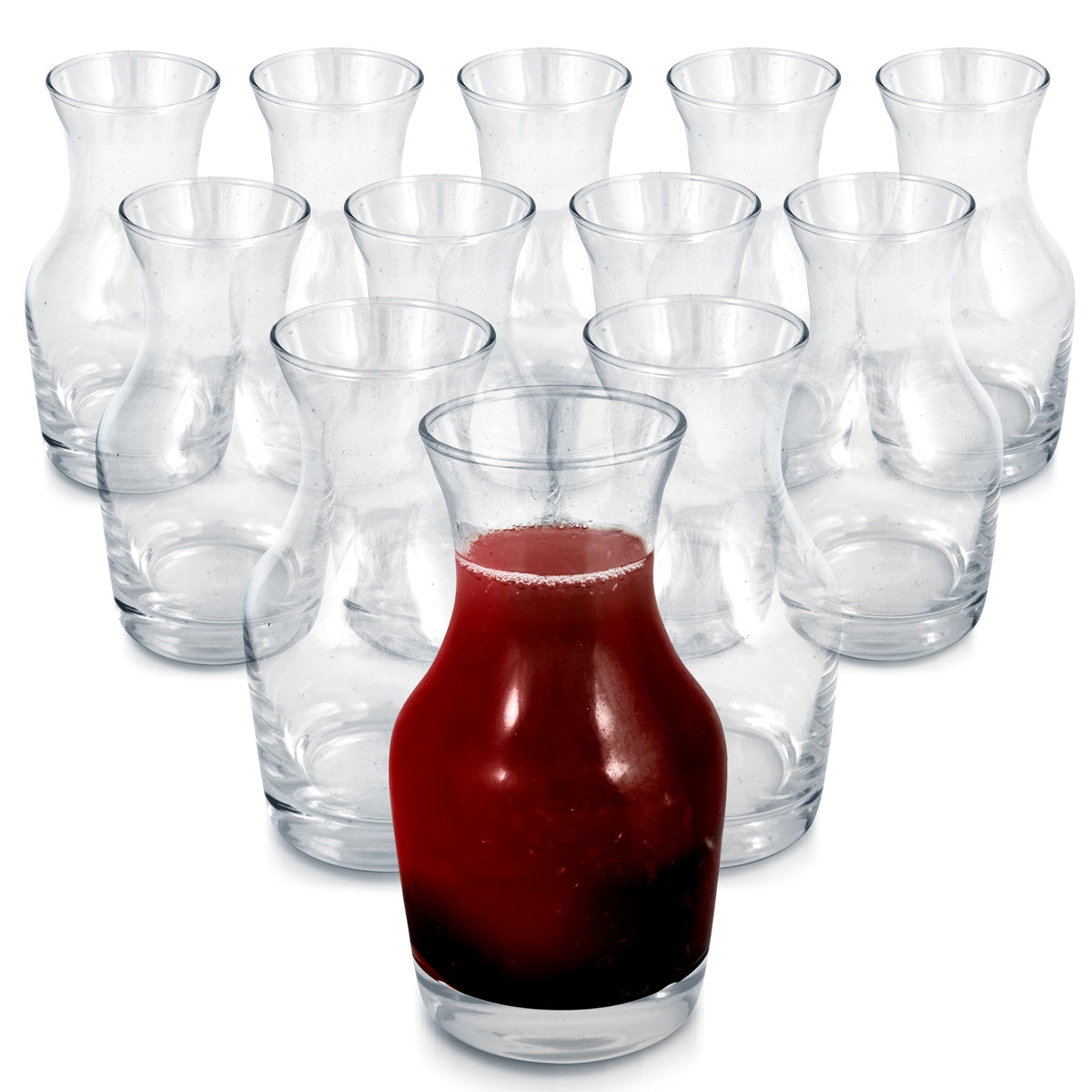 Stock Your Home mini glass wine carafe, 6 oz, ideal for tastings and individual pours.