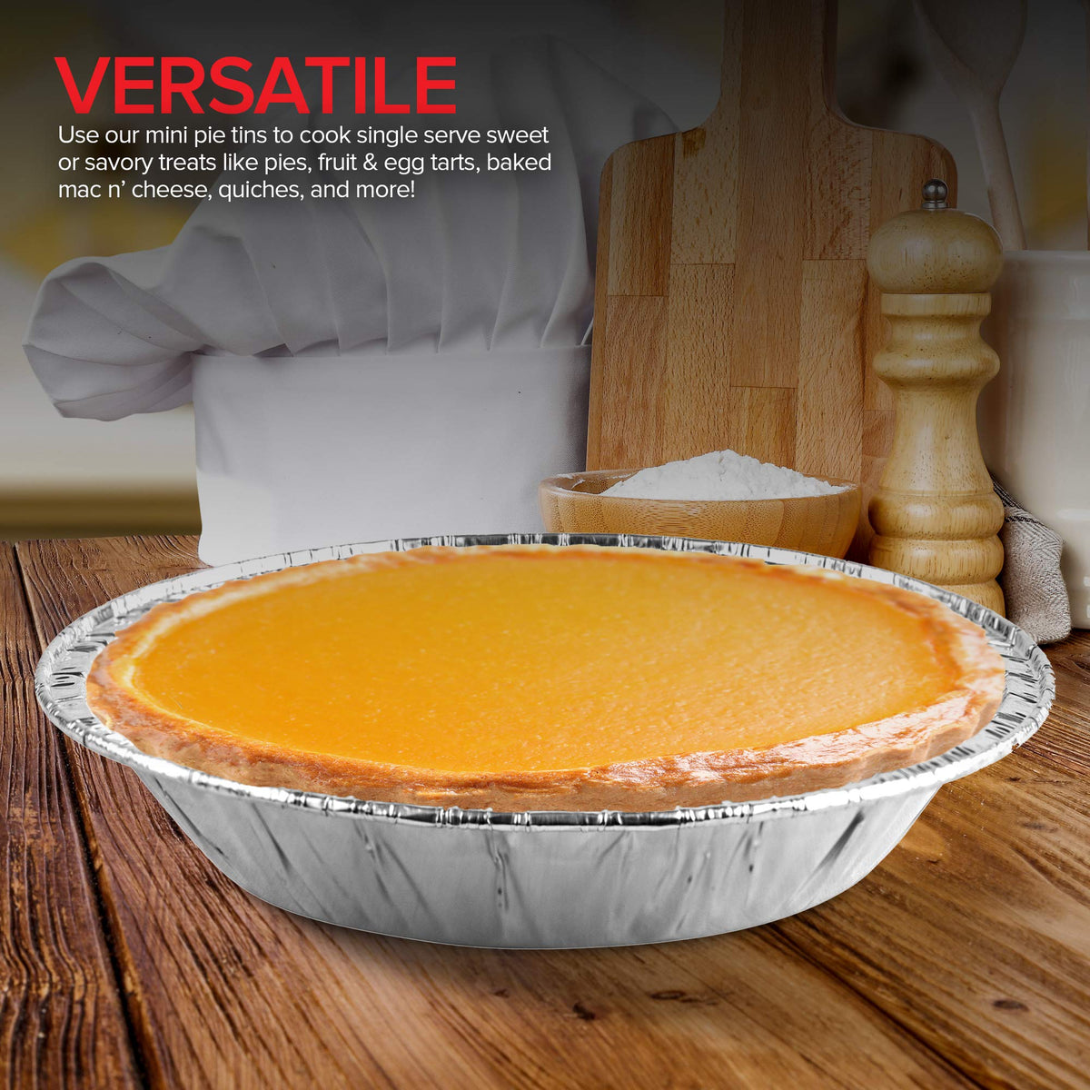 Stock Your Home mini pie pans perfect for desserts and savory bites.