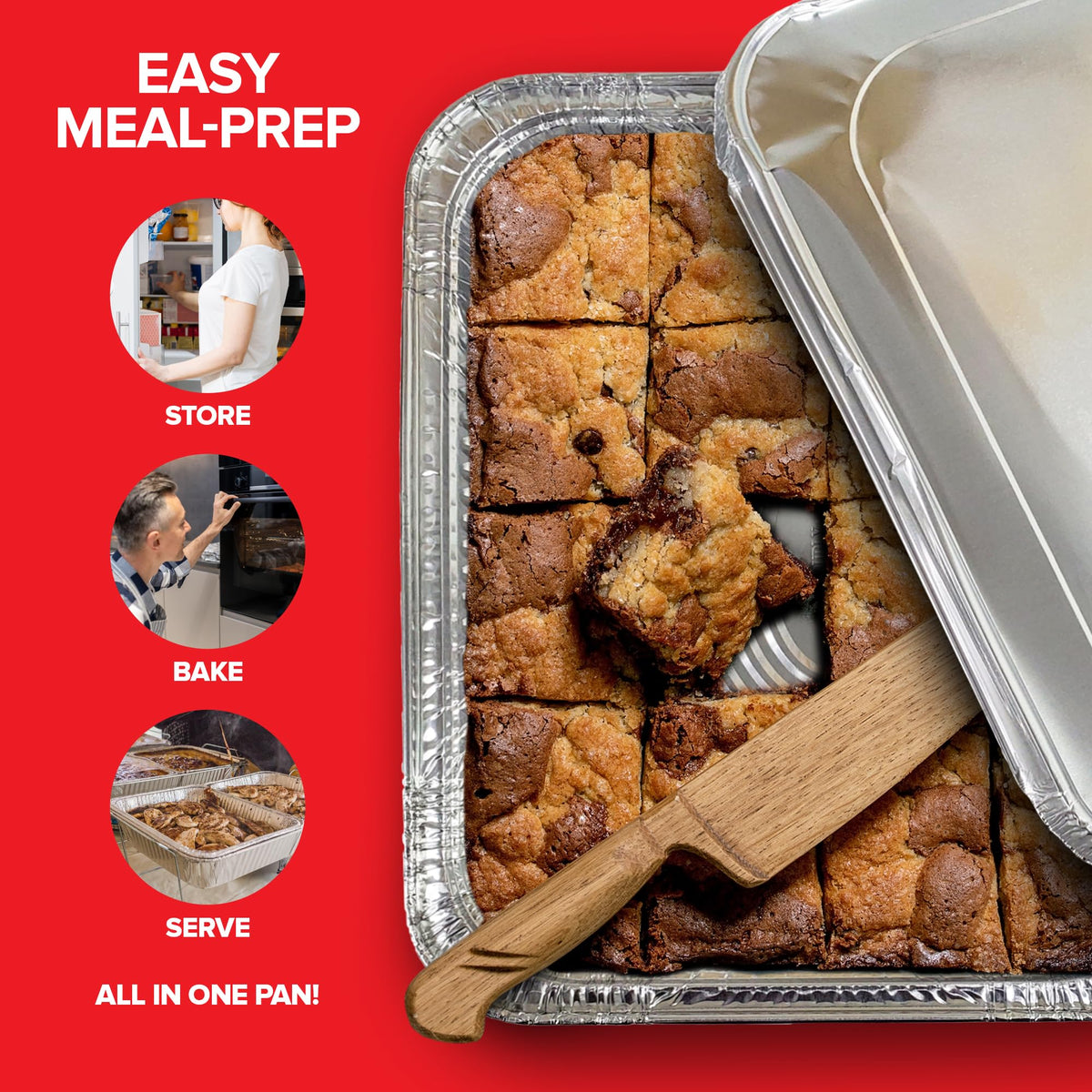 Stock Your Home pans with lids for effortless catering and serving