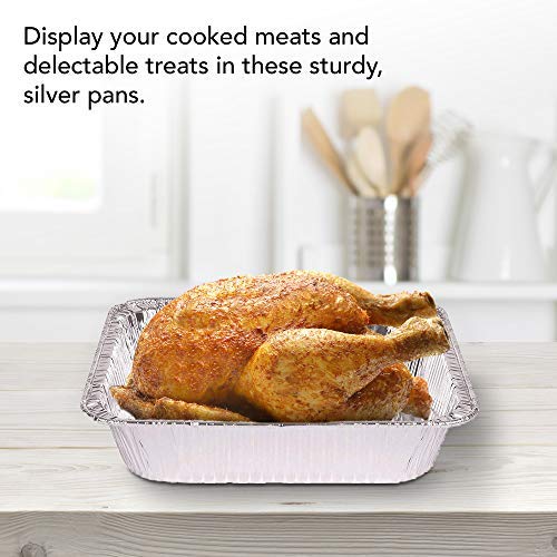 Stock Your Home oven-safe foil pan supports baking and reheating without hassle