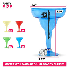 Stock Your Home disposable plastic margarita cups for easy party cleanup