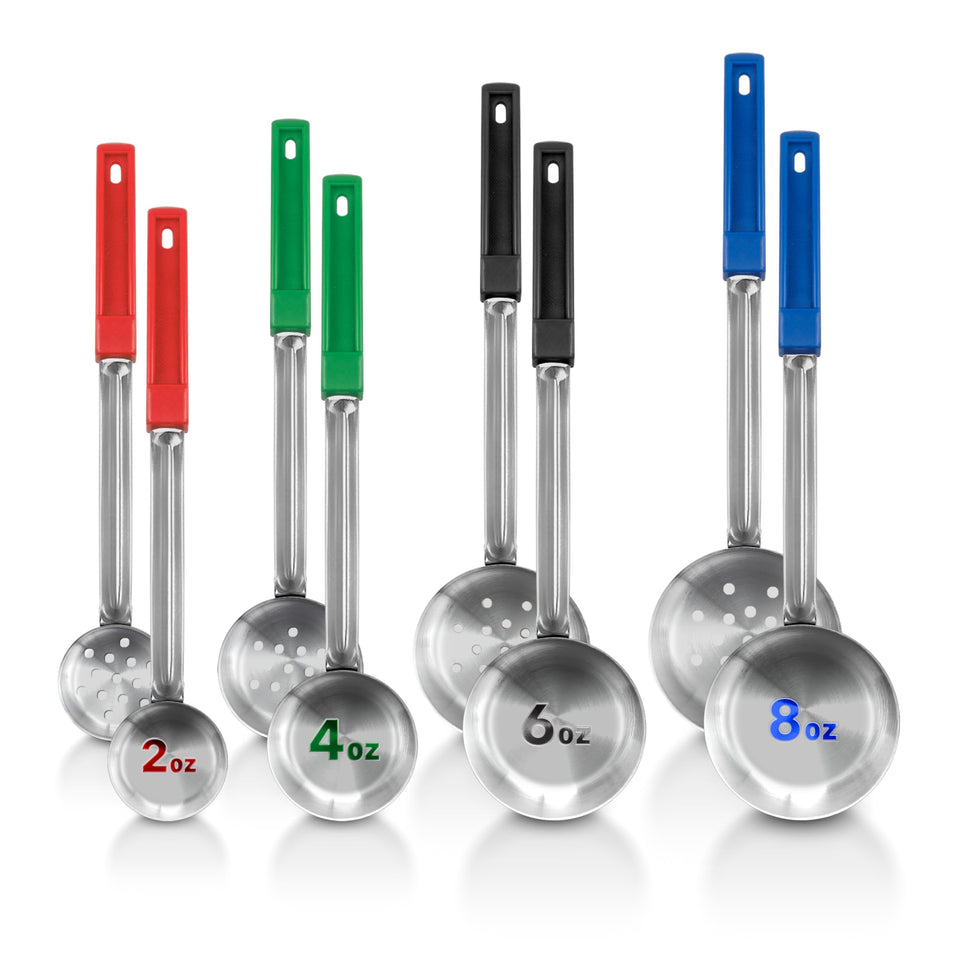 Stock Your Home portion spoons set of 8, color-coded for easy meal prep.