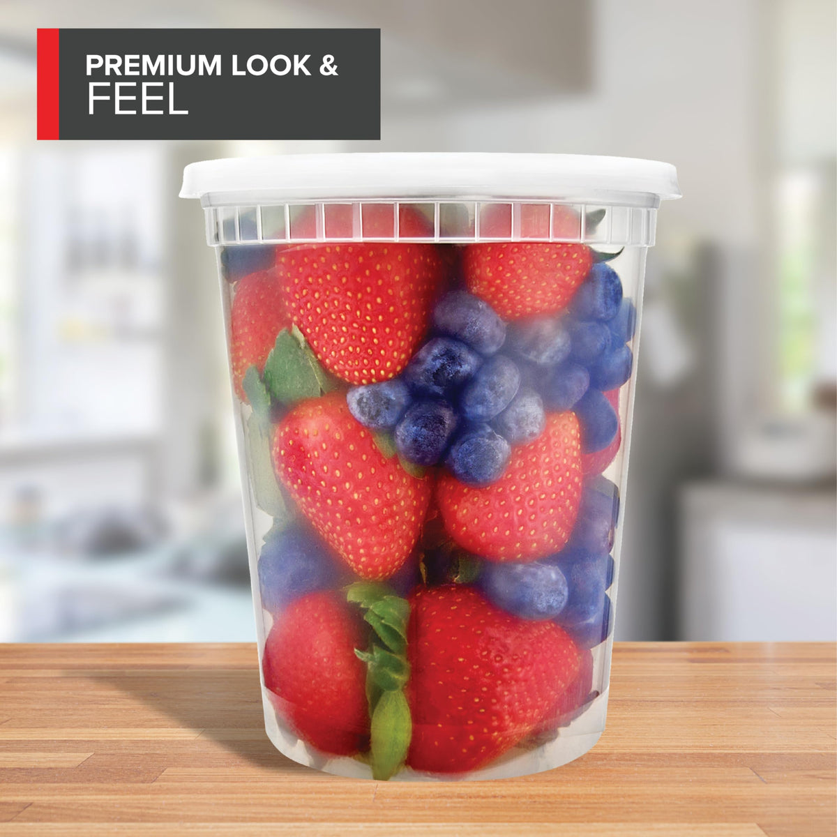 Stock Your Home stackable food containers save space in fridge, freezer, and pantry