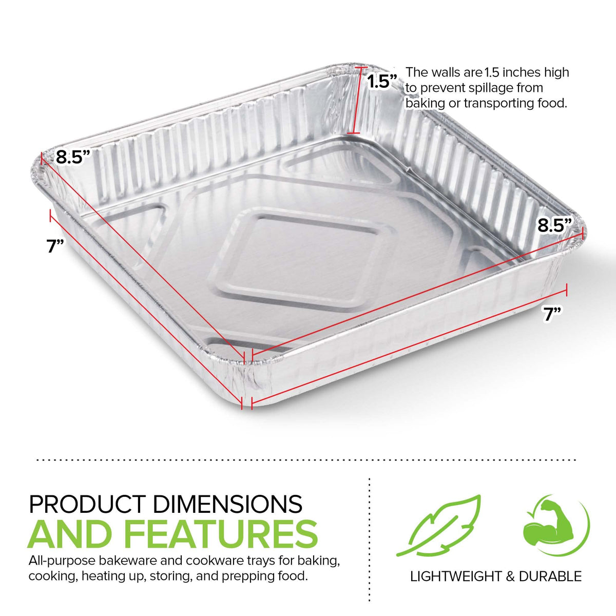 Stock Your Home toaster-oven friendly pan with compact design