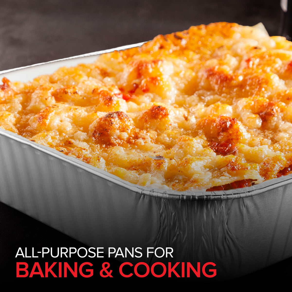 Stock Your Home pans with 2-inch sides for spill-free transport