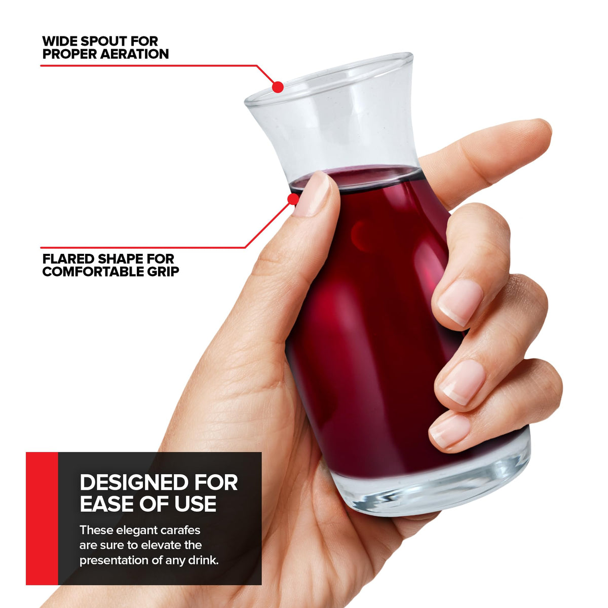 Stock Your Home 12-pack carafes suited for mimosa bars and breakfast setups.