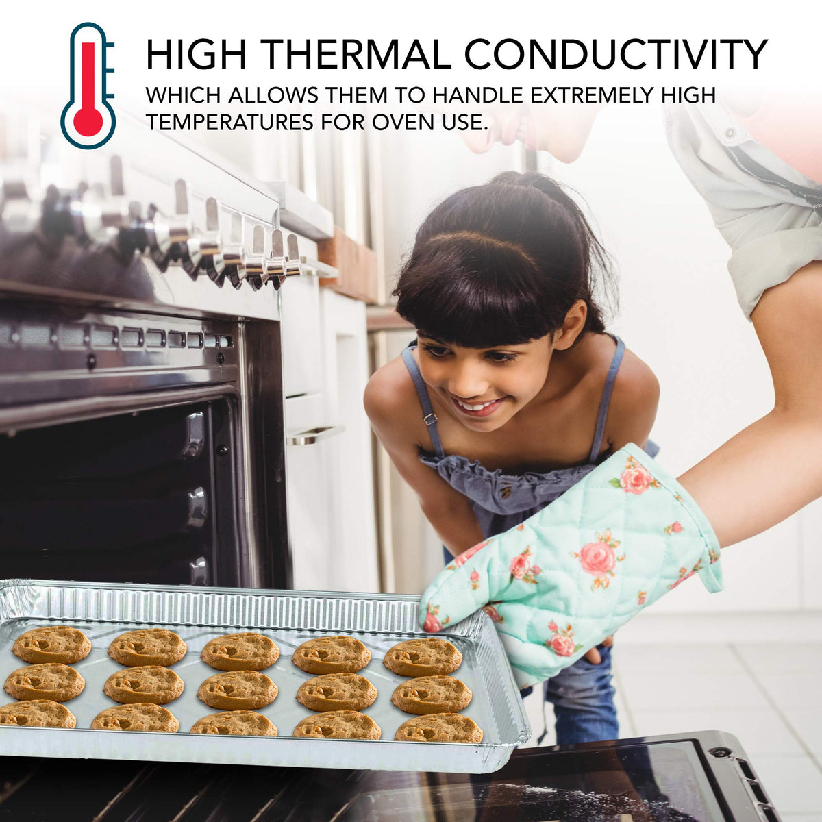 Stock Your Home versatile trays for cinnamon rolls, pizza, fries and more