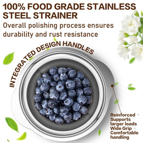 STOCKPOT 2QT colander perfect for rinsing produce and draining pasta.
