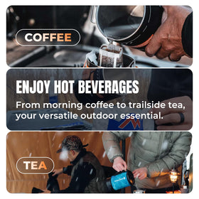 Stoke Voltaics electric kettle with removable lid for simple refill.