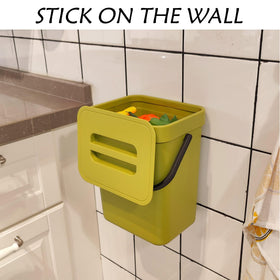 Stonespace compost bin for indoor kitchen with wall mount option for a clutter-free space.